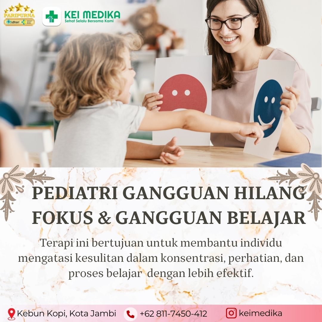TERAPI GANGGUAN HILANG FOKUS & GANGGUAN BELAJAR 8 SESI