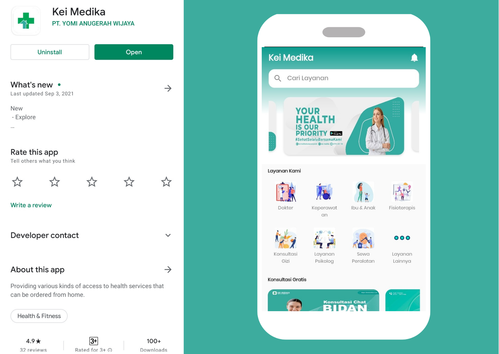Momentum dalam berinovasi (Launching aplikasi Kei Medika)