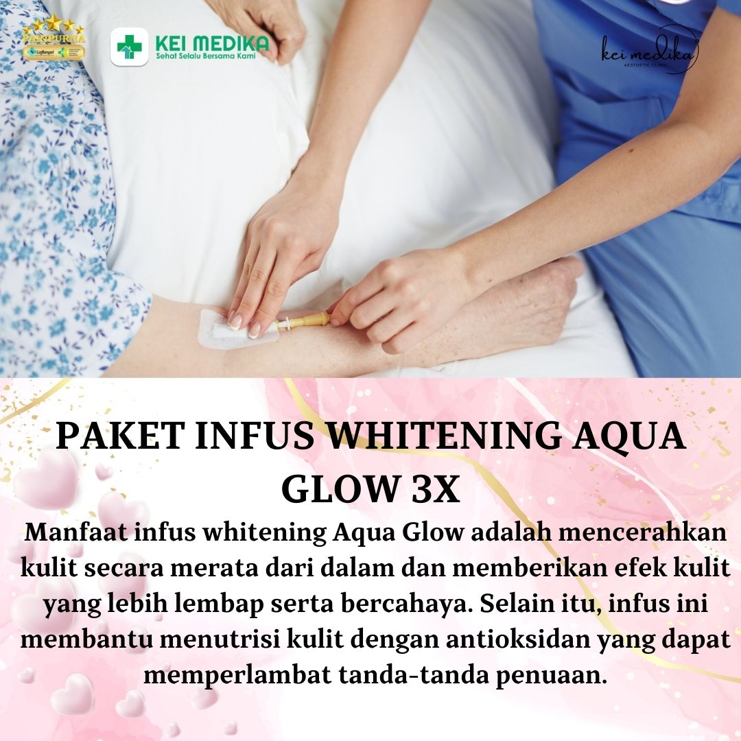 PAKET INFUS WHITHENING AQUA GLOW 3X