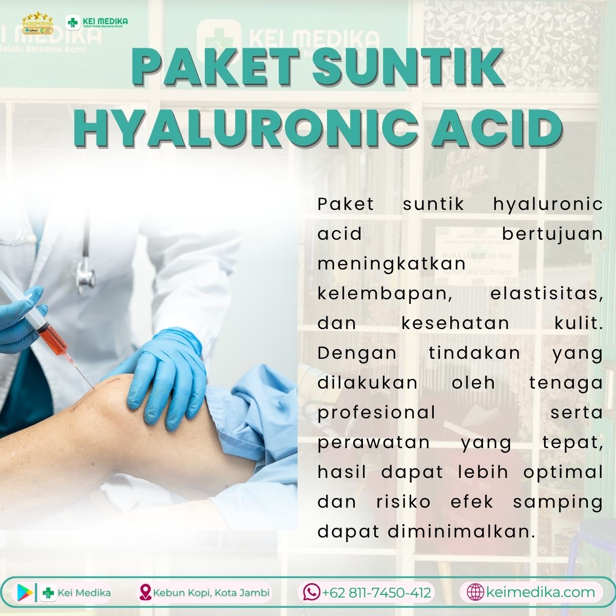 PAKET SUNTIK HYALURONIC ACID 