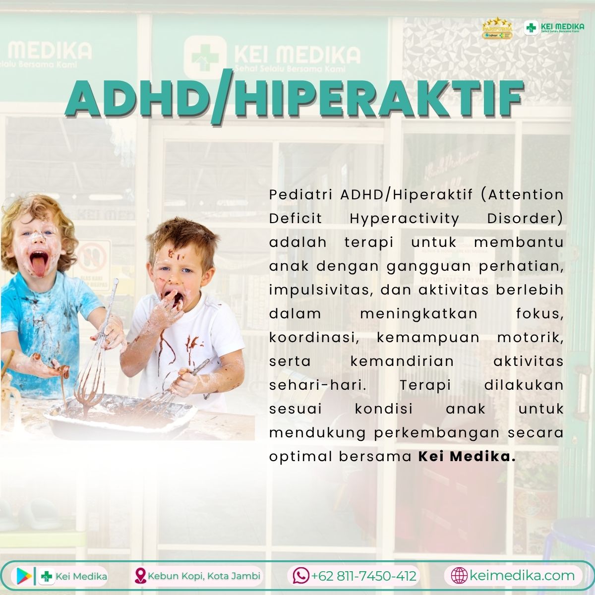 TERAPI ADHD/HIPERAKTIF 5 SESI